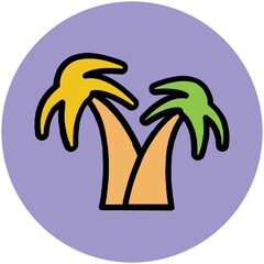 Nature Colored Vector Icons