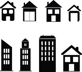 Vector building icons set