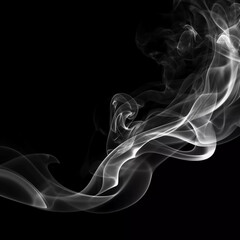 smoke on black