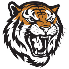 tiger face, tiger logo, design for emblem