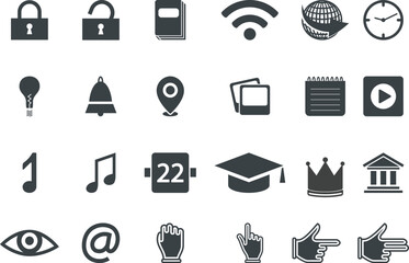 Business and Finance web icons in line style. Money, bank, contact, infographic. Icon collection. Vector illustration.