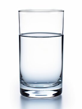 water glass isolated with clipping path included created with Generative AI technology