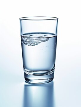 water glass isolated with clipping path included created with Generative AI technology