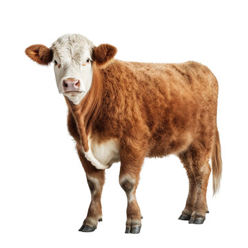 simmental cow isolated