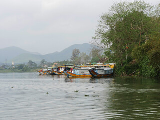Vietnam, Thua Thien Hue Province, Hue City, listed at World Heritage site by Unesco, The Perfume River