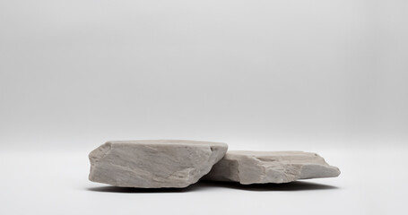 Rock mockup white background