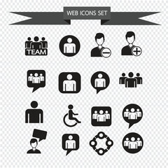 people icon set Illustration