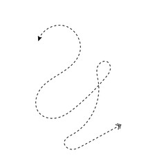 Abstract Dashed Line Arrow