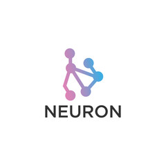 Neuron logo icon vector image