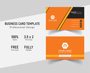 clean style modern business card template,
