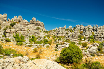 El Torcal de Antequera natural park, Andalusia, Spain	