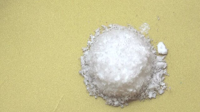 Medicine pill dissolving in water 