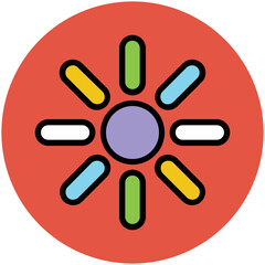 An eye catchy flat icon of partly cloudy 