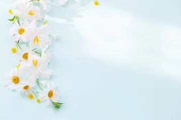 Keuken spatwand met foto spring background with flowers © Maya Kruchancova