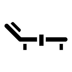 beach chair glyph 