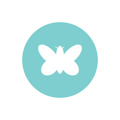 Fototapeta na wymiar Butterfly icon design. vector illustration