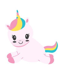 Baby Unicorn Vector, Elements and Symbol
