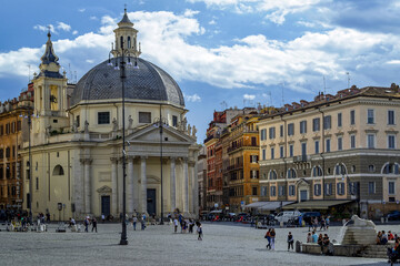 Fototapeta na wymiar Piazza del Popolo à Rome