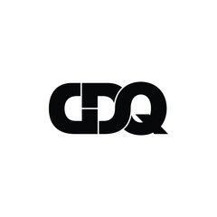 DDQ letter monogram logo design vector