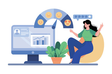 Quality assurance analyst reviews support interactions for quality.