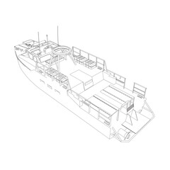 Warship icon outline. Military ships and naval vessels. isolated vector images. Military ship outline vector. Military vehicle template vector isolated on white..