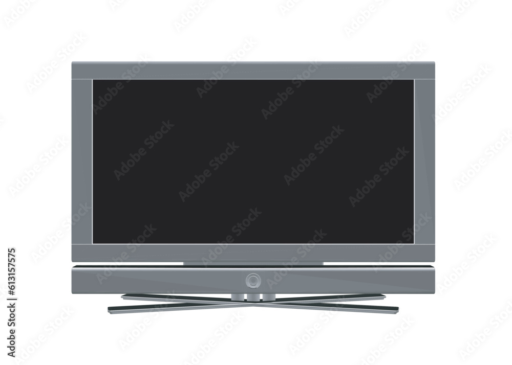 Poster vector laptop polygonal. personal computer in flat style. desktop computer. computer icon isolated o