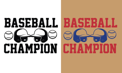 Baseball Champion
"Be a true champion on and off the field with this Baseball Champion T-Shirt! Celebrate your love for the game with a winning design. ⚾️🏆 #BaseballChampion"