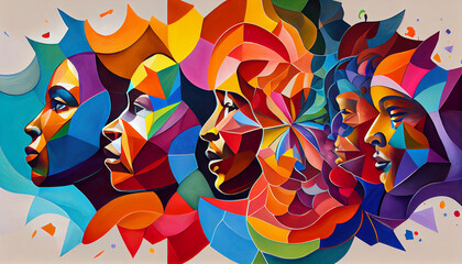 Power of Inclusivity: Thought-Provoking Artwork Celebrating Diversity and Unity, Equality and Inclusion