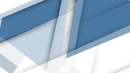 Ombre blue mosaic patterned background illustration. Geometrical design concept