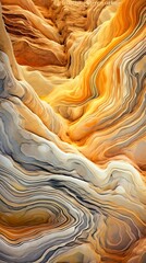 Tectonic Abstract Swirls Background, Harmonious Triadic Sorbet Palette, Modern Minimalism. Generative ai