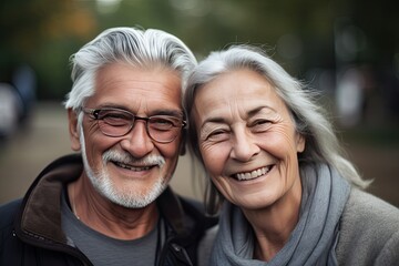 portrait of senior couple