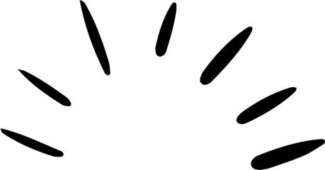 Doodle Swash Black Thin Line Set Include Heart, Stroke, Circle, and Arrow Sign. Hand drawn