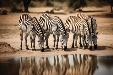 Fototapeta na wymiar zebras in the serengeti national park