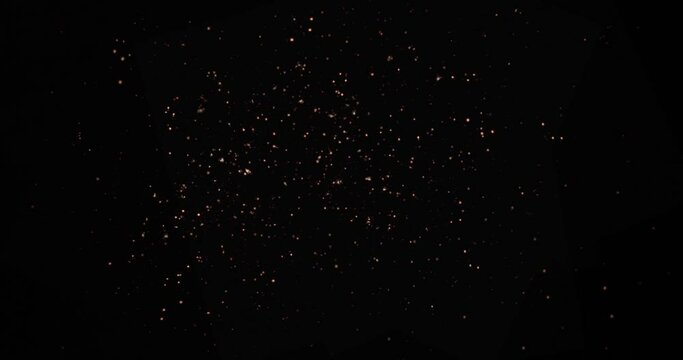 Intense Fireballs and Explosions on Black Background with Luma Channel. 4K VFX Element.