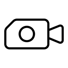 video camera line icon