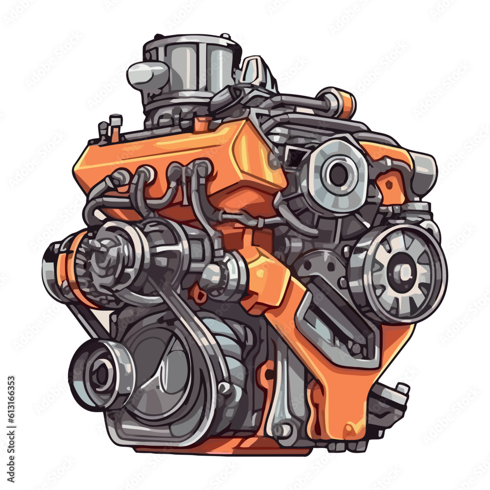 Poster modern engine design