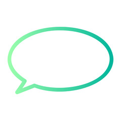 Fototapeta premium comment gradient icon