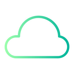 cloud server gradient icon