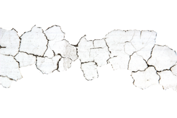 White cement walls, old, dirty and cracked surfaces with white background.