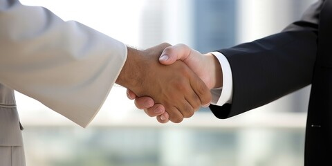 Sealing Success: Business Deal Handshake Sealing the Agreement Generative AI