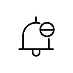 Obraz premium Bell notification icon set isolated on white background. Contains such as add, X cross, check mark, exclamation, zzz, do not enter, settings, lock sign. Perfect for website or design graphic.