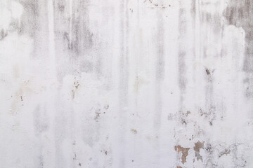 Empty interior for design, Old concrete white wall crack. Dirty cement wall texture and background.