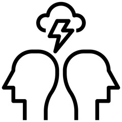 stress line icon,linear,outline,graphic,illustration