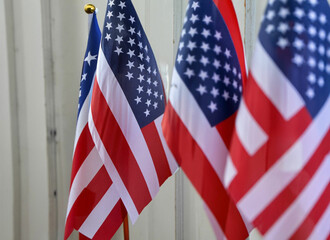Fototapeta premium American flag on 4th July independes celebration