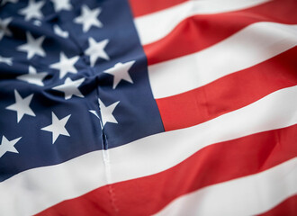 American flag on 4th July independes celebration