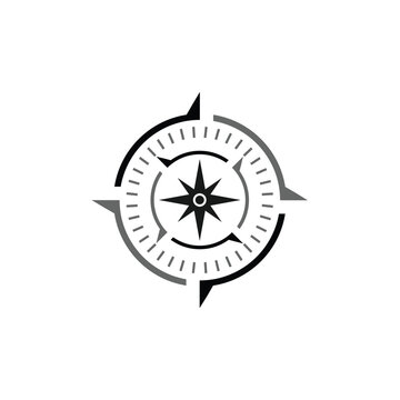 compass arrow brands modern vector logo design symbol