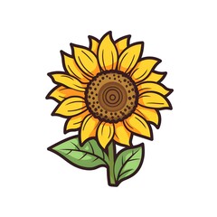 Fototapeta premium Radiant Sunshine Majestic Sunflower in a Field of Gold