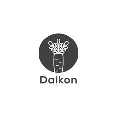 daikon logo design vector templet,
