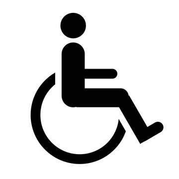 handicap sign | disabled person icon | wheelchair icon