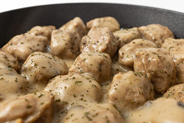 Köttbullar on a white background